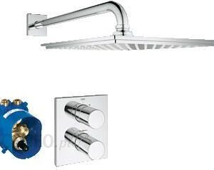 Grohe Grohtherm 3000 Cosmopolitan podtynkowy deszczownica 230x230 z ramieniem ściennym 380 chrom 34572000