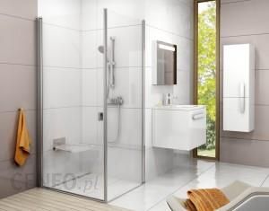 Ravak Chrome drzwi 90x ścianka 80 CRV1+CPS poler aluminium+Transparent 1QV70C01Z1/9QV40C00Z1